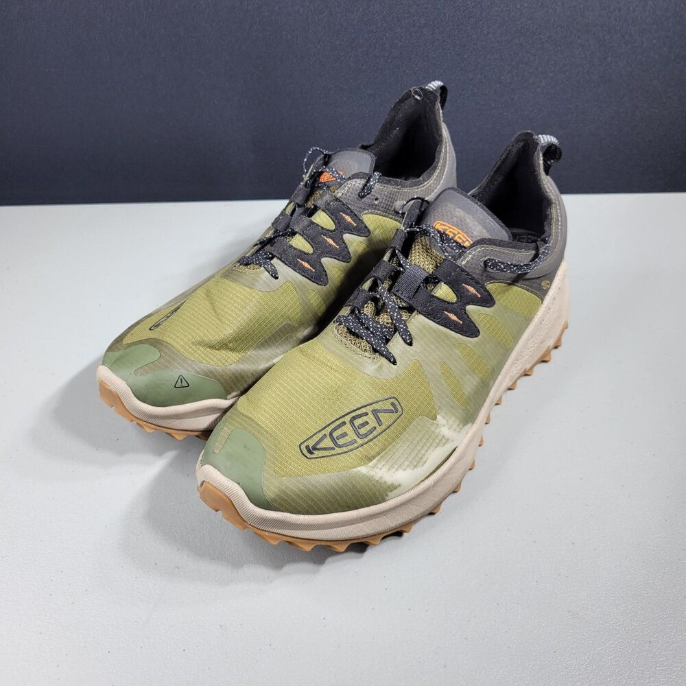 Keen Zionic Speed Trail Hiking Shoes Men's Low Top Lace Up Olive Green Size 13